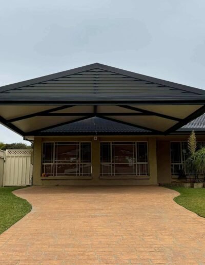 Custom alfresco roof construction for outdoor living