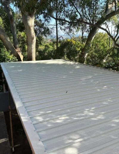 High-quality pergola construction with steel framing